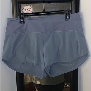 Lululemon High Waisted Speed Shorts 2.5”